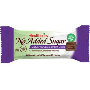 Food Essentials: Healtheries No Added Sugar Milk Chocolate Bars Box of 20