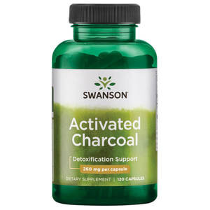 Swanson Activated Charcoal 260mg 120 Caps