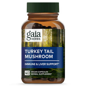 Cleanse Detox: Gaia Herbs Turkey Tail Mushroom 40 Caps