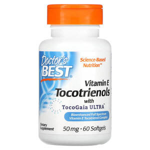 Vitamin E: Doctor's Best Vitamin E Tocotrienols 50mg 60 Softgels