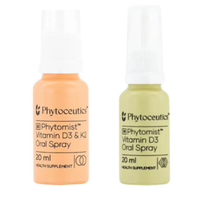 Vitamin K: Phytoceutics Phytomist Vitamin D3 & K2 Spray 20ml + FREE D3 Spray