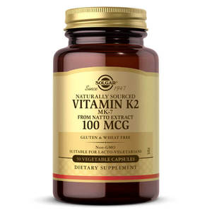 Vitamin K: Solgar Vitamin K2 50 Vegetable Capsules