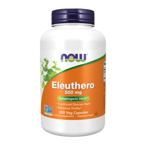 Vegan: NOW Foods Eleuthero 500mg Capsules