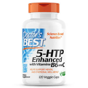 Doctor's Best 5-HTP Enhanced with Vitamins B6 and C 120 Capsules