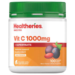 Acai: Healtheries Vit C 1000mg with Superfruits 100 Chewable Tablets