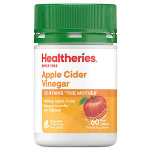 Apple Cider Vinegar: Healtheries Apple Cider Vinegar 60 Vege Caps