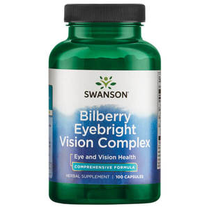Bilberry: Swanson Bilberry Eyebright Vision Complex 100 Caps