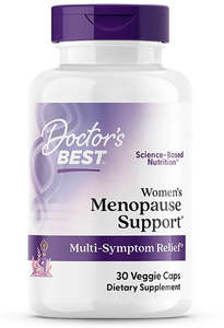 Black Cohosh: Doctor's Best Menopause Support 30 Veg Capsules - Novasoy, Black Cohosh