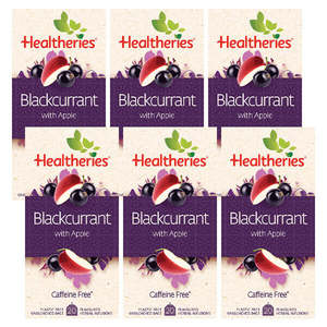 Blackcurrant: Healtheries Blackcurrant with Apple Tea 20 Bags x6 (6x Packages)