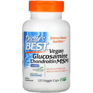 Chondroitin: Doctor's Best Vegan Glucosamine Chondroitin MSM 120 Caps
