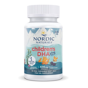 New: Nordic Naturals Children's DHA Xtra 636mg SoftGels 90 - Berry Punch