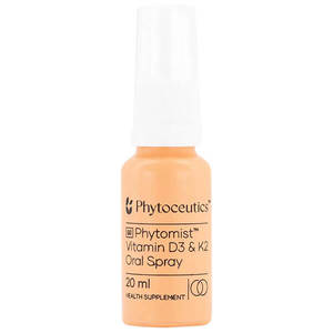 New: Phytoceutics Phytomist Vitamin D3 & K2 Spray 20ml CLEARANCE Short Dated end of 07/2026