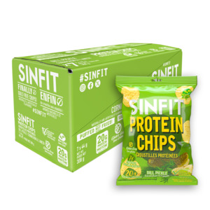 New: SINFIT Dill Pickle Protein Chips