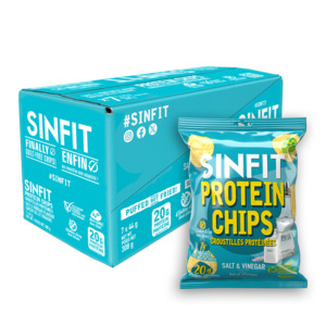 SINFIT Salt & Vinegar Protein Chips