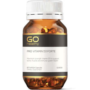 Softgels: Go Healthy Pro Vitamin D3 Forte 60 Softgels