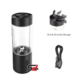 Shakers: VASOLATE | Mini Portable Blender & Unique Drink Spout - BLACK