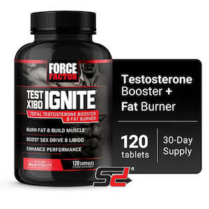 Testosterone 1: Test X180 Ignite Booster and Fat Burner Enhances Male Vitality Supports Burning Fat and Building Muscle