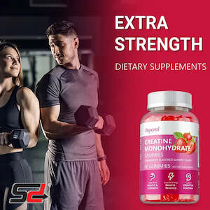 Creatine 1: Creatine Monohydrate Gummies - Increases Lean Muscle Mass, Gluten Free, Supports Muscle, Energy and Cognitive Function