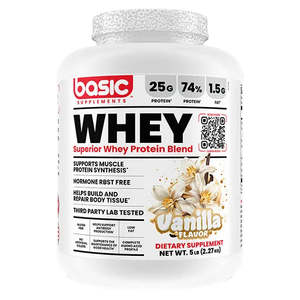 Whey Protein 1: Basic Supplements | Superior Whey Protein Blend 2.27kg