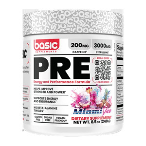 Pre Workout 1: Basic Supplements | PRE energy and Performance