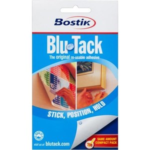 Adhesive Blu Tack Bostik 75gm Reusable Blue