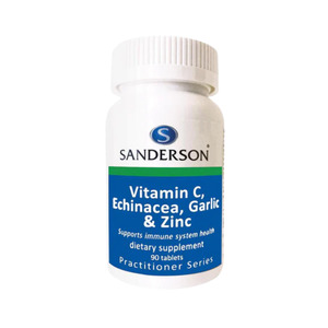 Sanderson Vitamin C Echinacea, Garlic & Zinc