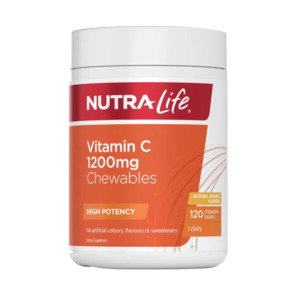 Nutra-Life Vitamin C 1200mg Chewable Tablets