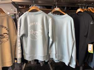 Womans: Surf Fevah Pastel Blue Crewneck