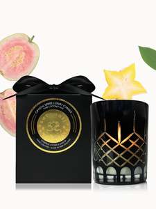 Starfruit Lychee & Guava Crystal Series Long Burning Pure Coconut Wax Candle Medium 500gm