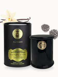 Black Raspberry & Vanilla Soy Long Burning Candle 250g