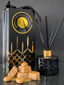 Vanilla Caramel Crystal Reed Diffuser - Large Rooms 200mL