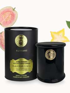 Candles: Starfruit Lychee & Guava Soy Long Burning Candle 250g
