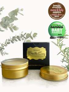 Natural Breathe Easy Balm 80g. Award Winning - Clears Congestion Blocked Stuffy &hellip;