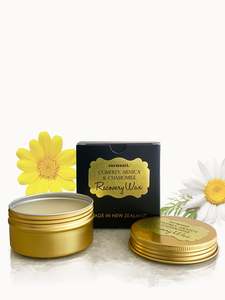 Herbal Balms Ointments: Recovery WAX - Comfrey Arnica & Chamomile 80g Helps Reduce Joint Swelling, Stiffness, Bumps & Bruises.