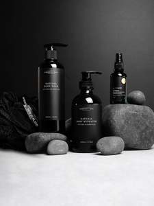 Natural Man Body Basics - Fresh Clean & All Natural Body Care Set for Men