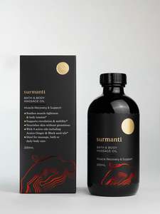 Pamper Mum: Muscle Recovery & Support Bath & Body Massage Oil 200mL Soothes Muscle Tightness & Body Tension*