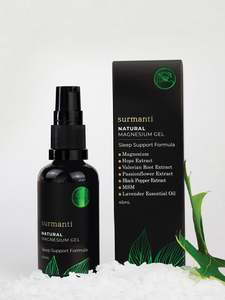 Natural Magnesium: Magnesium Sleep Support Travel Gel – Targeted Application, Prolonged Absorption for Deep Restful Sleep & Relaxation