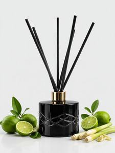 Persian Lime & Lemongrass Crystal Reed Diffuser - Odour Eliminator - Refillable