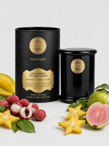 Candles: Starfruit Lychee & Guava Long Burning Pure Soy Wax Candle 250g