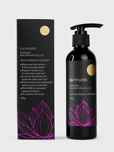 Magnesium Hormone Balance & Support Gel - Natural -Deep Targeted, Prolonged Menopause Relief