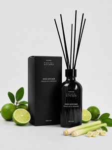 Odour Eliminator: 🎁 Reed Diffuser - Odour Control - Persian Lime & Lemongrass - Natural Kitchen 200mL - Refillable (30% off)