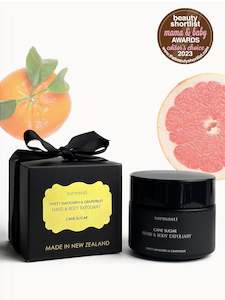 Award Winning: Sweet Mandarin & Grapefruit Cane Sugar Exfoliant - 100gm