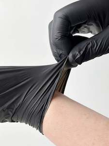 Monomer Liquid: Chemical Resistant Black Nitrile Gloves - 100pcs
