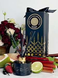 Roses & Rhubarb Crystal Series Reed Diffuser - Large Rooms 200mL