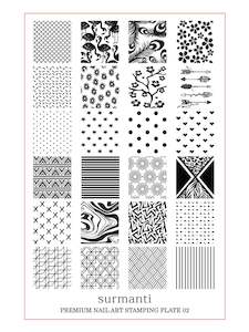 Premium Nail Art Stamping Plate 2