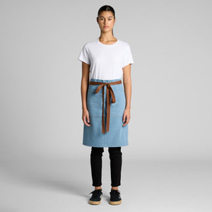Products: Denim Half Apron 1085 - Surreal Screenprint
