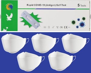 5 RATs + 5 masks for $40 : Orient Gene Rapid Antigen Test kit 5 pack + KF94 (N95&hellip;