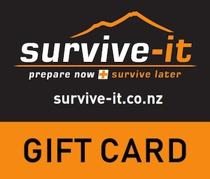 Products: Gift Card for Disaster, Emergency or Survival Survive-it