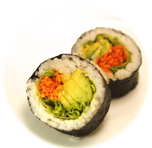 Gluten Free: Avocado + Mixed Vegetables Maki