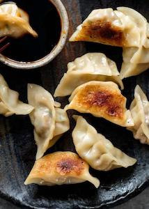 Hot Snacks: Pan Fried Pork Dumplings with Chive